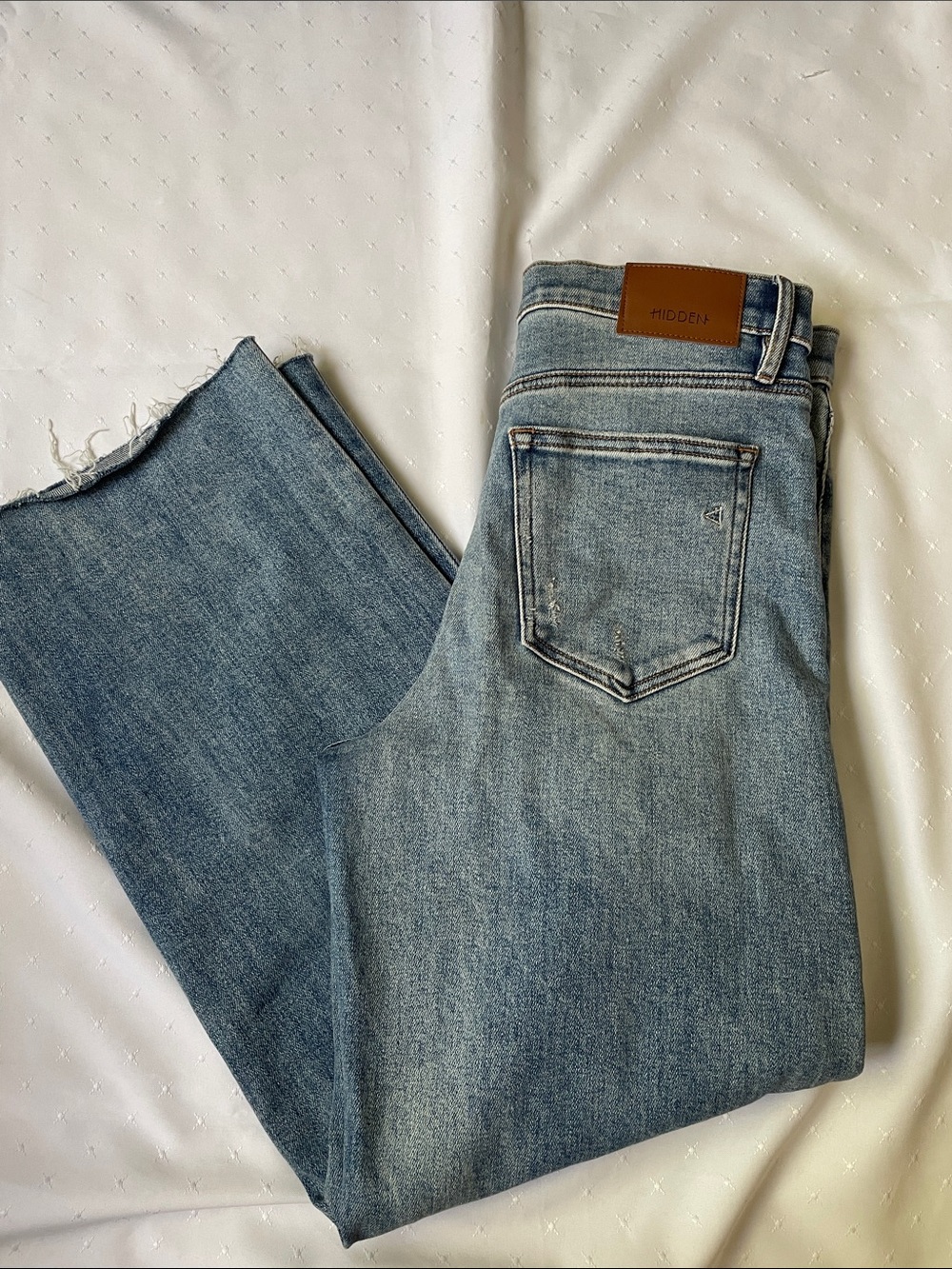Hidden Light Wash Baggy Dad Jeans